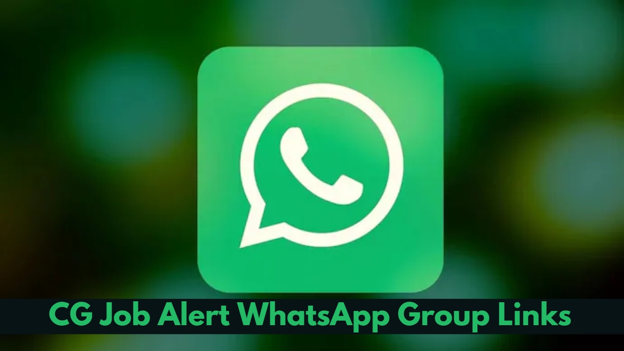 CG Job Alert WhatsApp Group Links